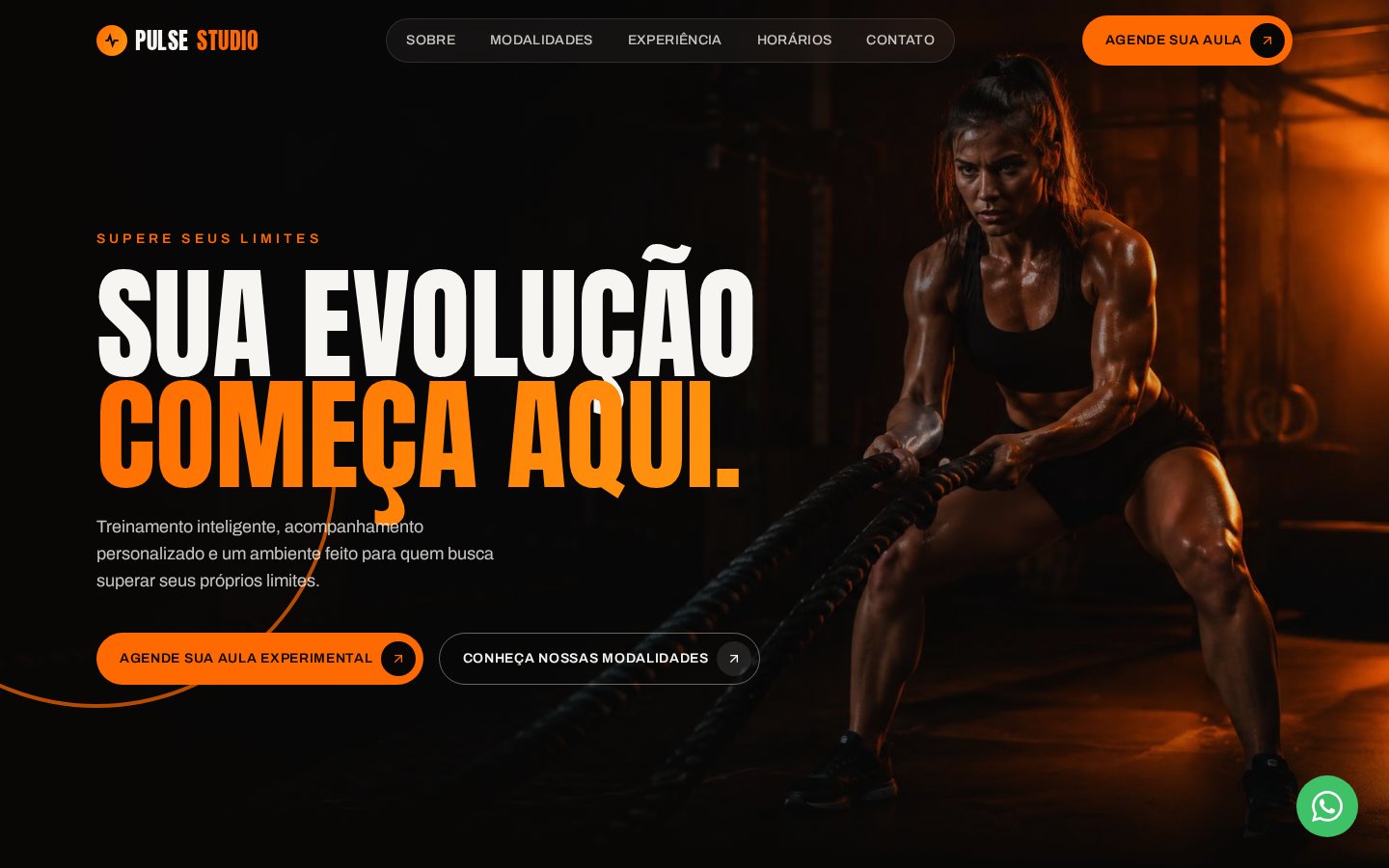 Prévia do projeto Pulse Studio